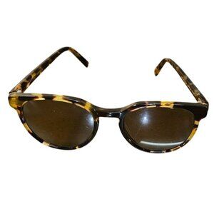 Warby Parker Wright N242 ‎ 49-18-140 FRAMES ONLY Round Sunglasses Tortoise